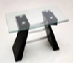 COFFEE TABLE – WHITE & GLASS